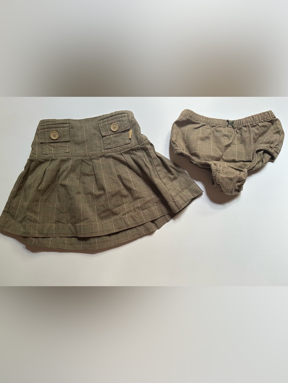 ✨5/$25 2004 BabyGap Plaid Skirt Bloomers Set